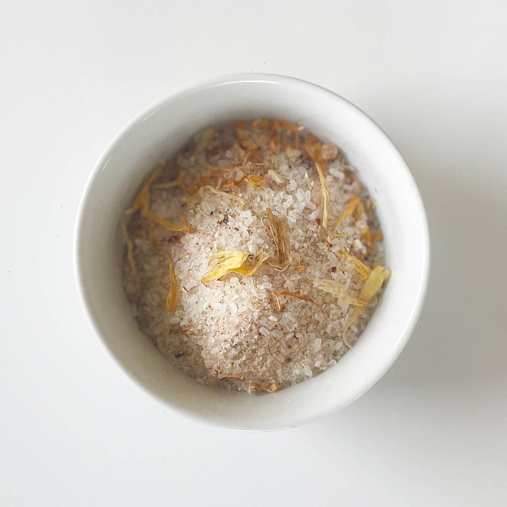 Herbal Bath Salts: Soothe Rosehips, Oat & Calendula by Take Haven 6oz