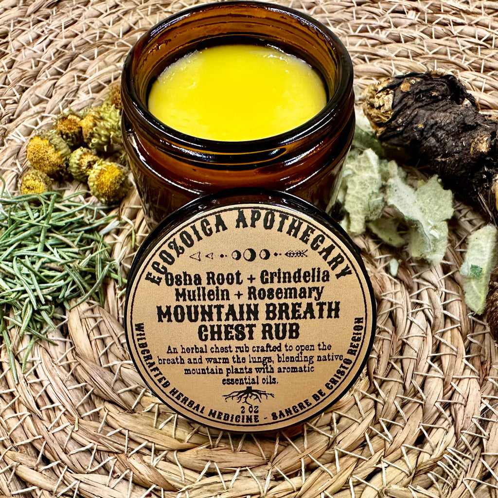 Mountain Breath Herbal Menthol Chest Rub By Ecozoica Apothecary 2oz