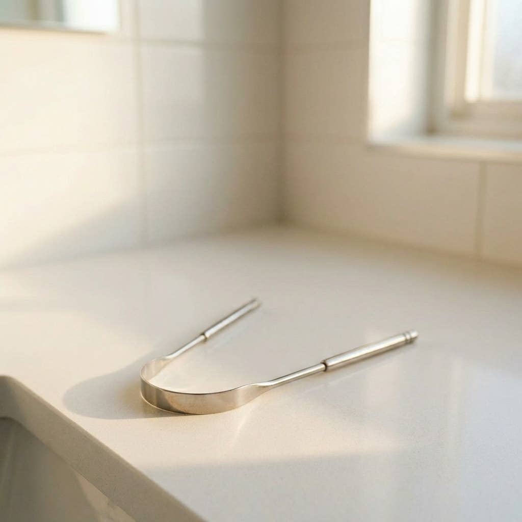 Stainless Steel Tongue Scraper by Bamboo Switch