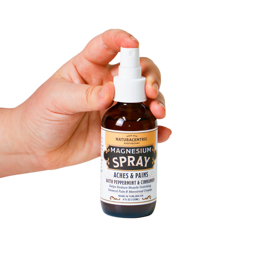 Magnesium Oil Spray-Aches & Pains by Naturacentric 4 fl oz