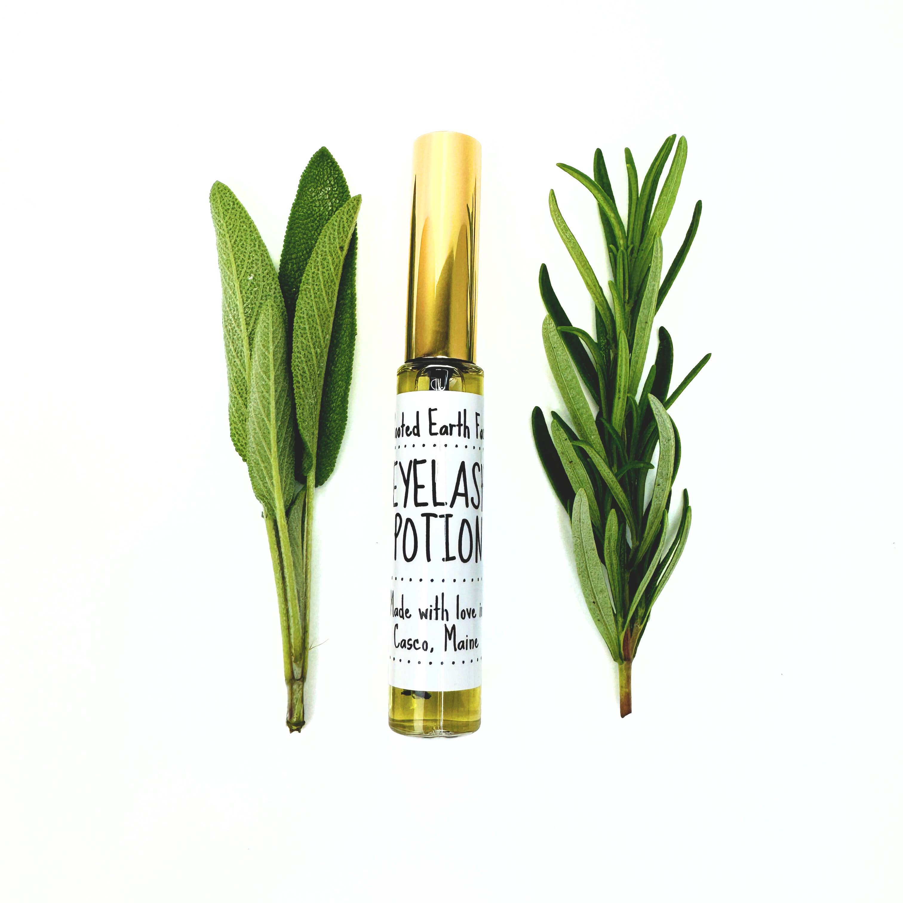 Herbal Infused Natural Eyelash Serum by Rooted Earth Farm + Apothecary