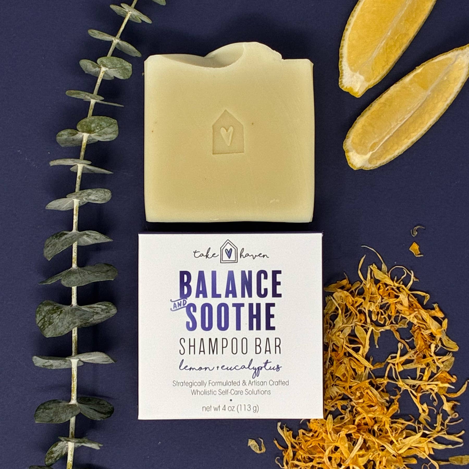 Herbal Shampoo Bar: Balance & Soothe by Take Haven 4.0 oz