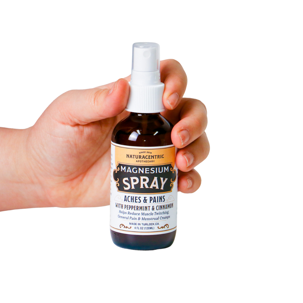 Magnesium Oil Spray-Aches & Pains by Naturacentric 4 fl oz