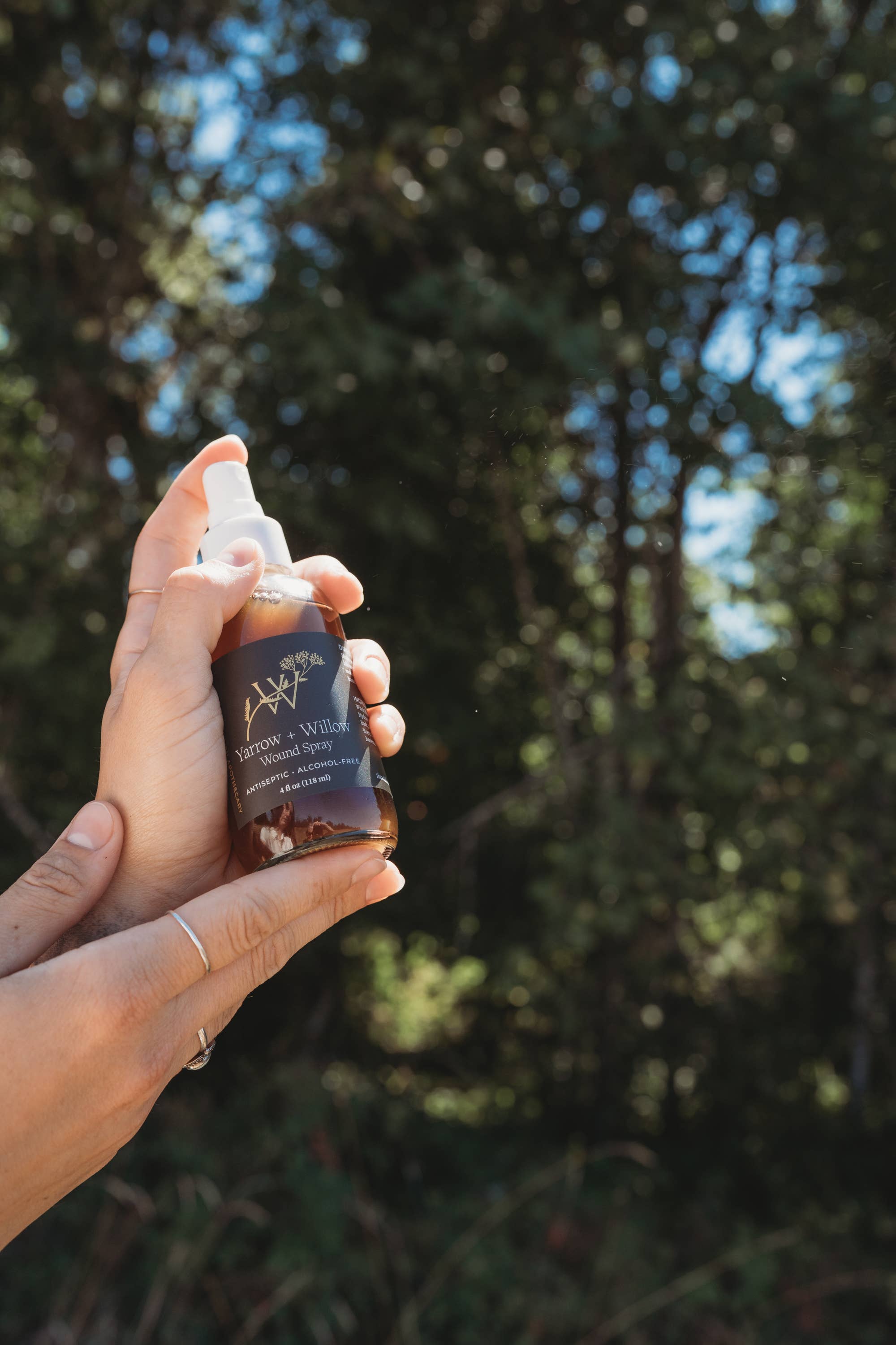 Yarrow + Willow Wound Spray by Wilderness Maven Apothecary 4 fl oz