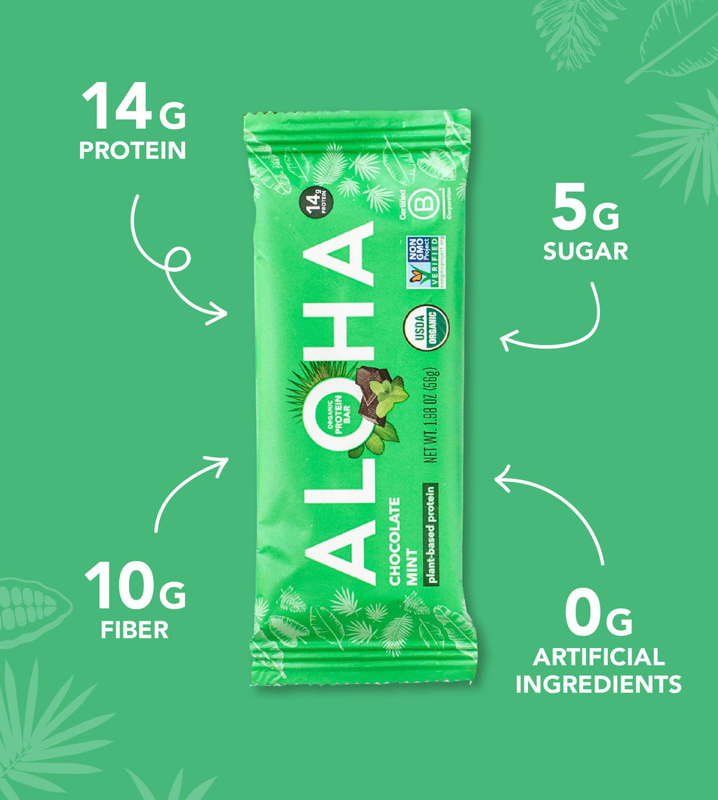 Chocolate Mint Protein Bar by Aloha 1.98oz