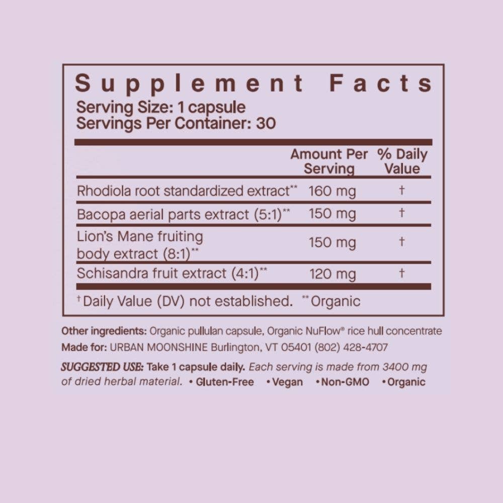Wonder Human Herbal Capsules by Urban Moonshine 30ct