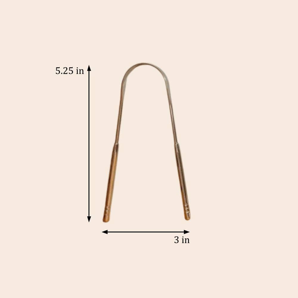 Stainless Steel Tongue Scraper by Bamboo Switch