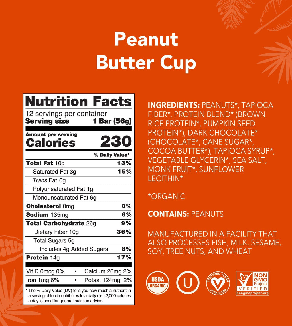 Peanut Butter Cup Protein Bar by Alohoa 1.98oz