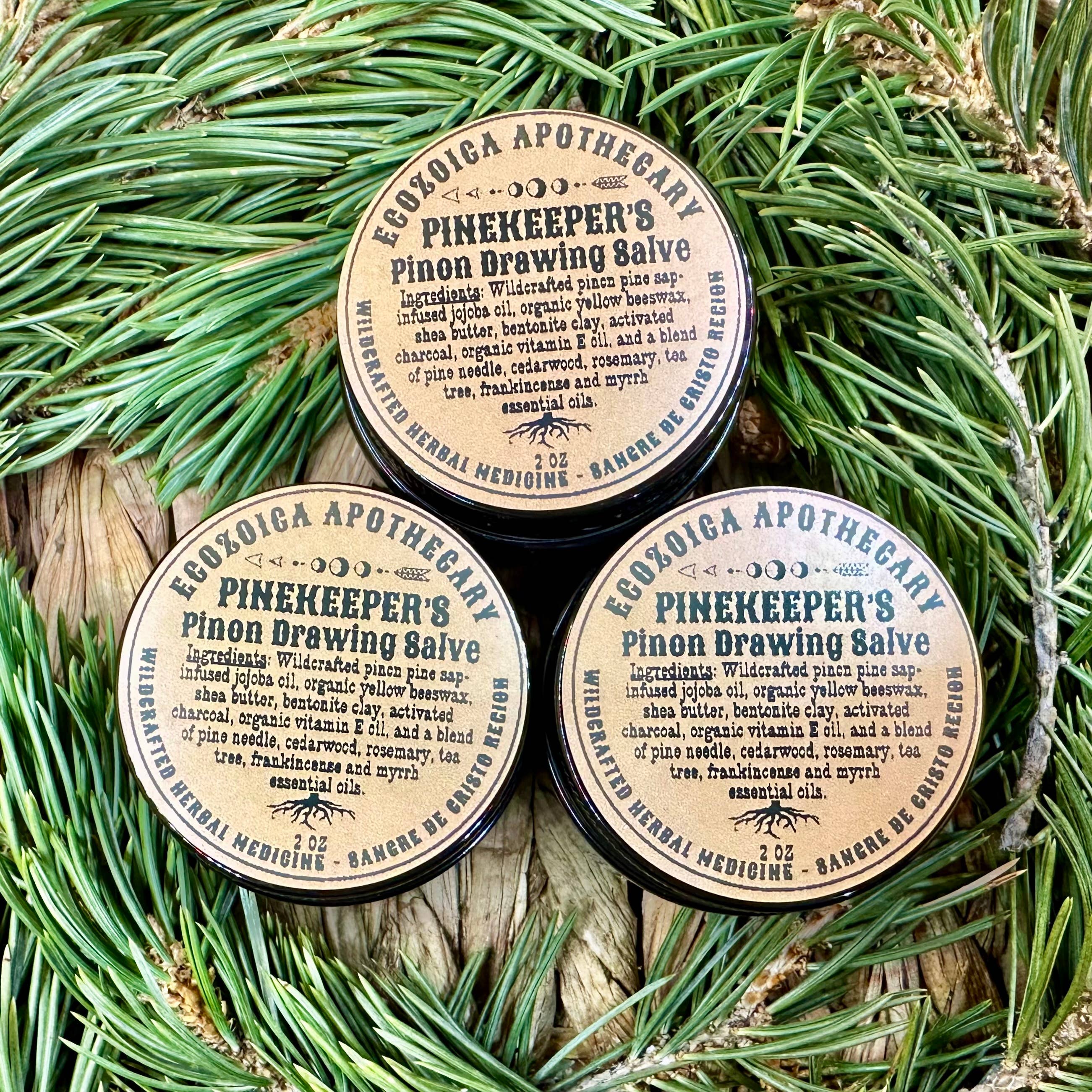 Pinekeeper's Pinon Drawing Salve By Ecozoica Apothecary 2oz