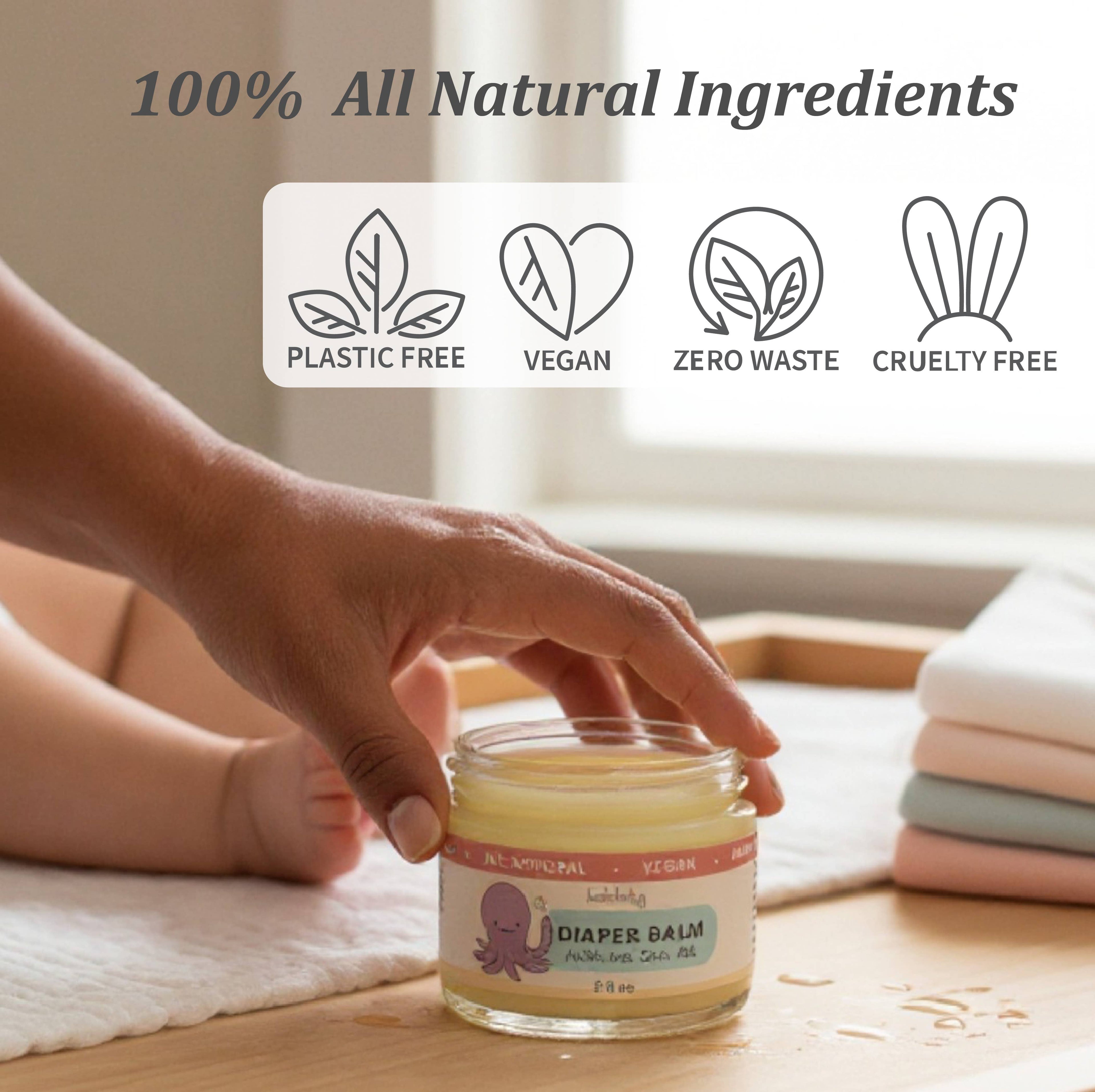Organic Diaper Balm by Taylor’s Naturals 2 fl oz