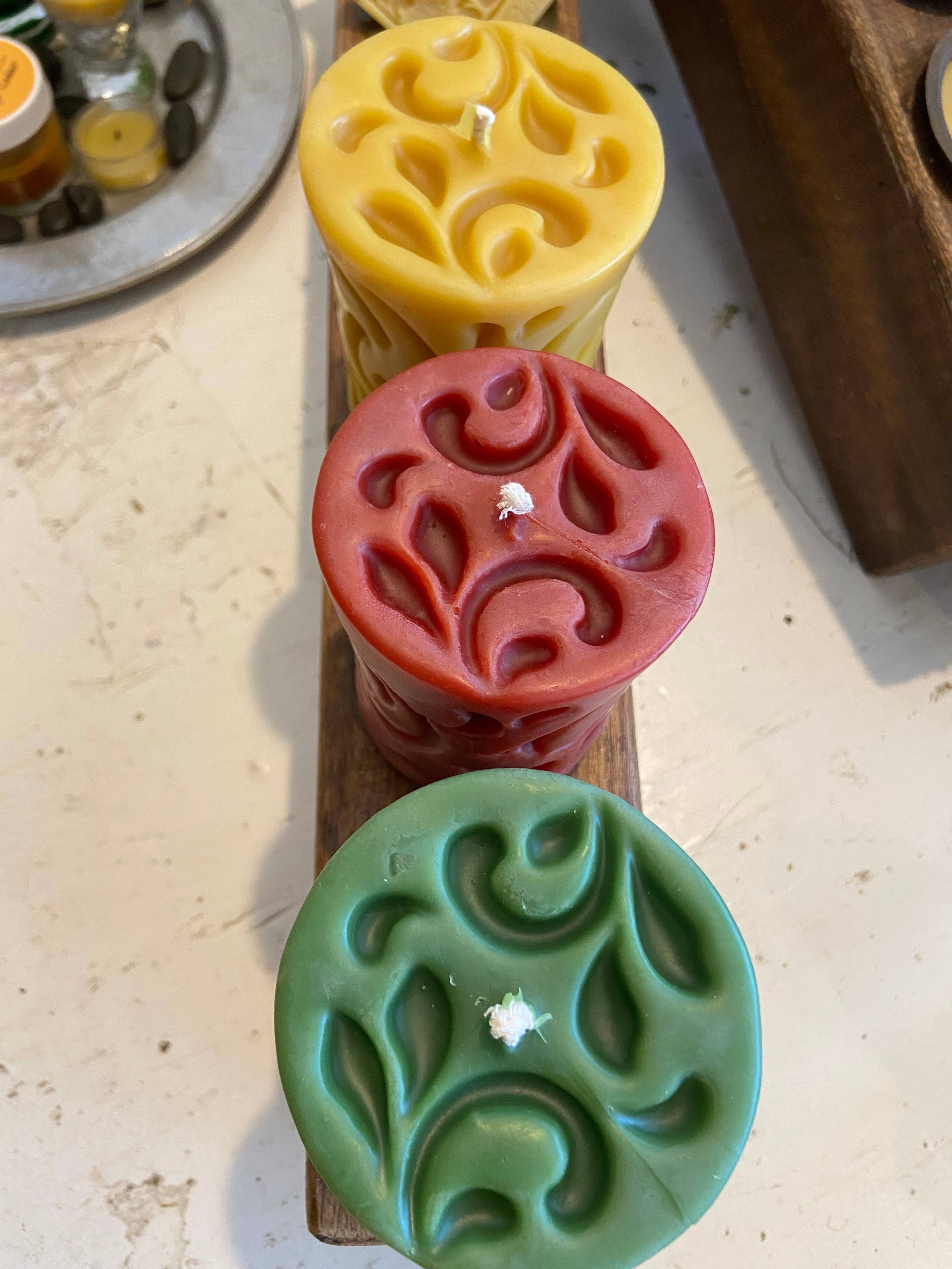 Lantern (Green Color Only) by Live Light Beeswax Candles
