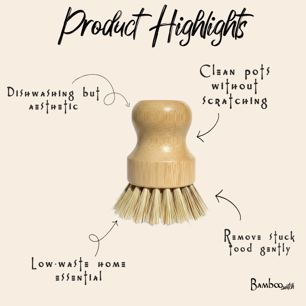 Bamboo Pot Scrubber by Bamboo Switch