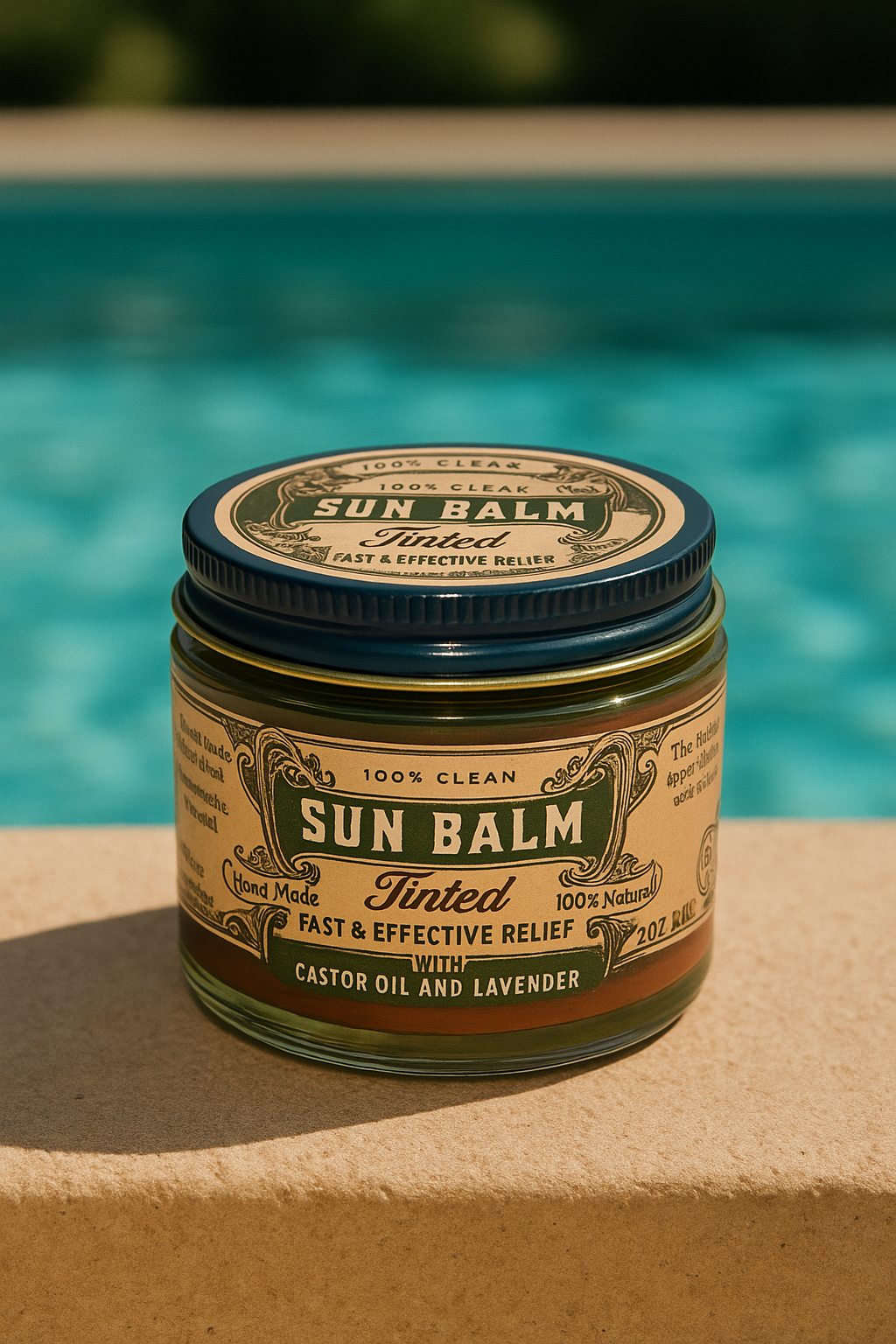 Sun Balm - Tinted Tallow Lavender Sunscreen "reef safe" by Roots & Leaves 2 oz