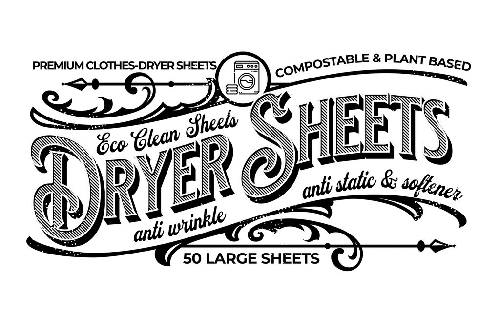 Eco Dryer Sheets Fresh Linen Scent by Symobiotic Products LLC 50 LG Sheets