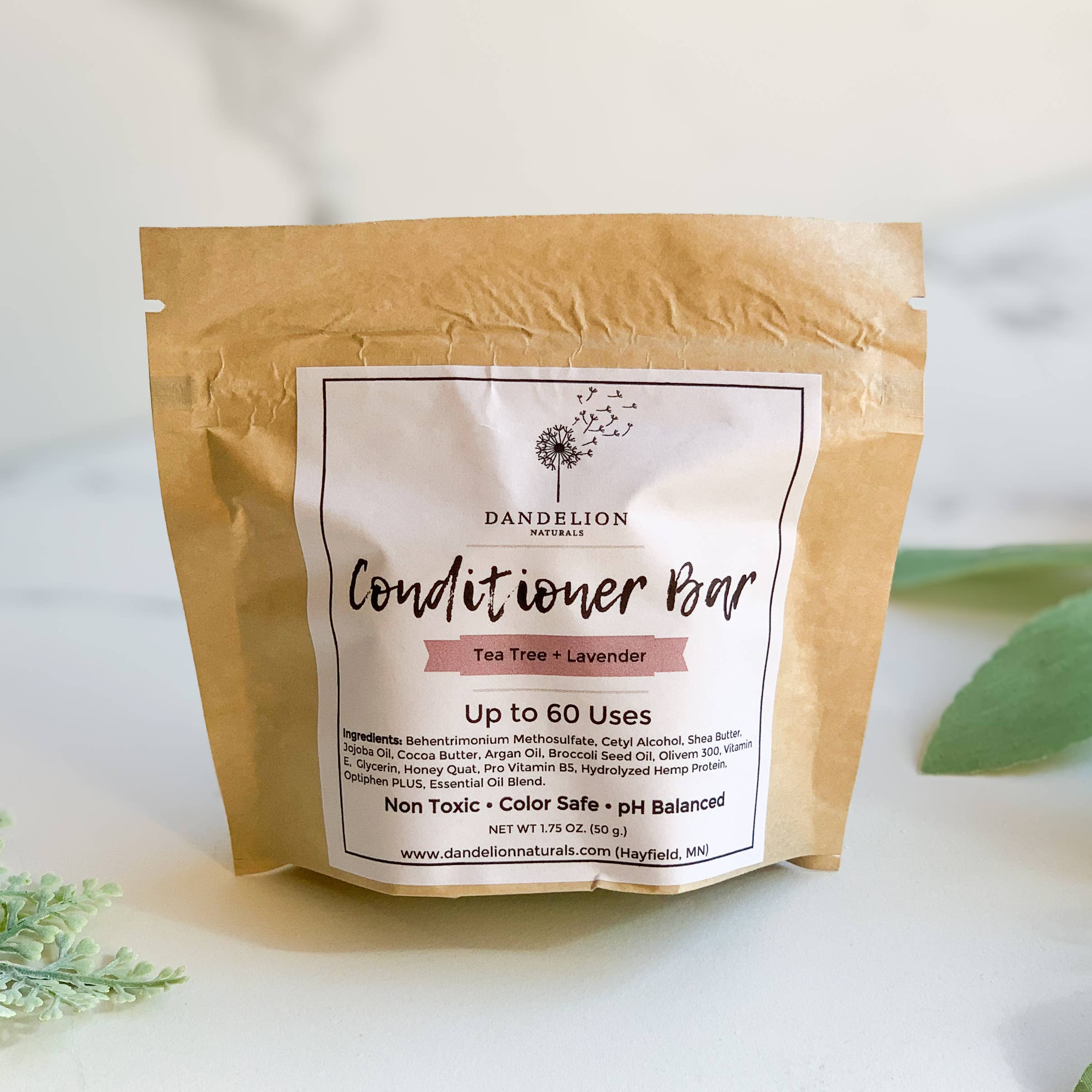 Conditioner Bar | Tea Tree Lavender by Dandelion Naturals 1.75oz