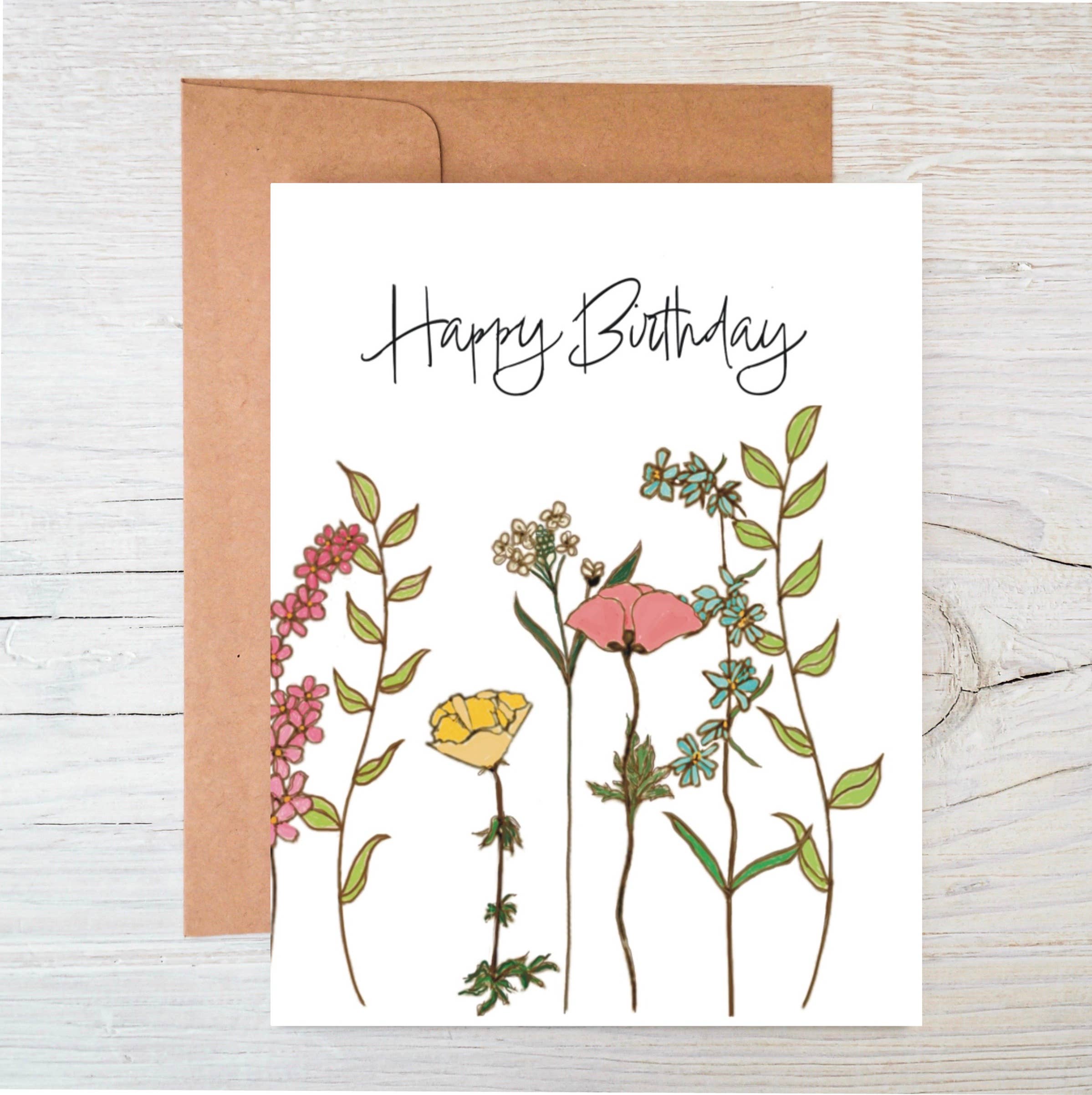 Plantable Birthday Card: Flower Garden by The Raven’s Edge Studio 1 card
