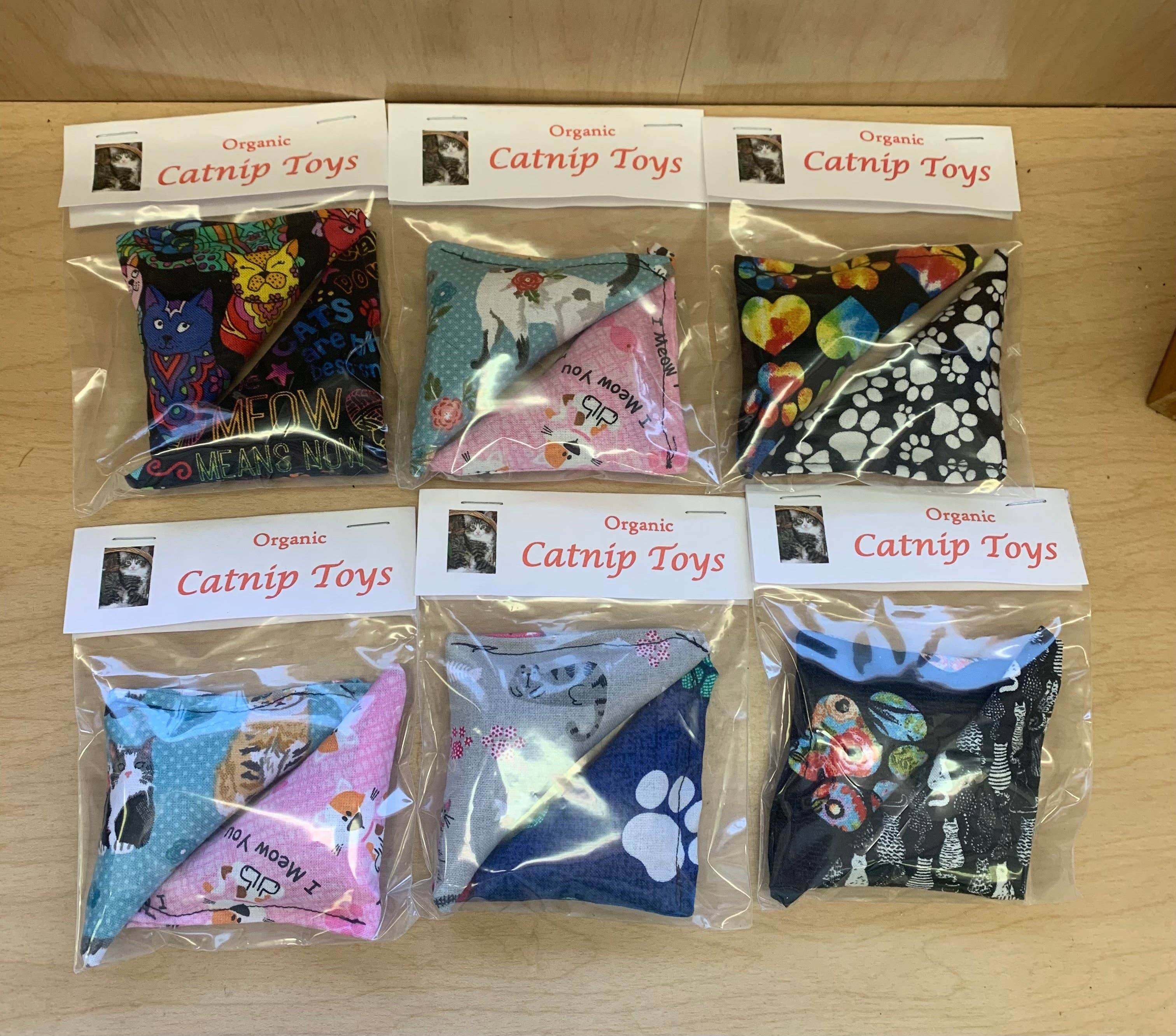 Organic Catnip Toy by Four Elements Herbs 2 packs